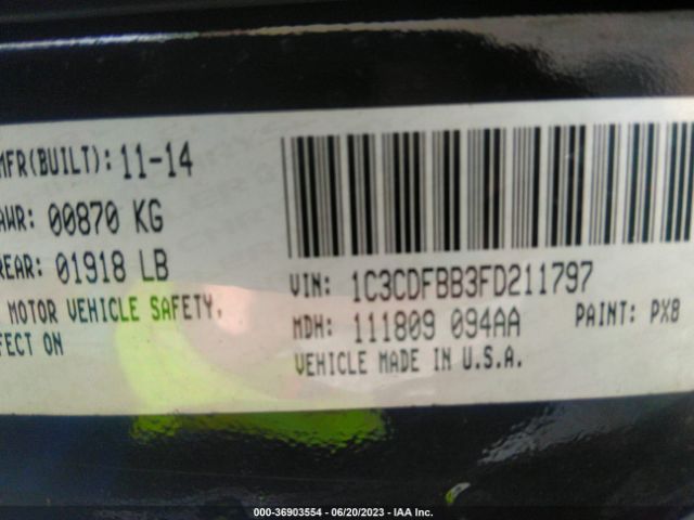 1C3CDFBB3FD211797 Dodge DART SXT