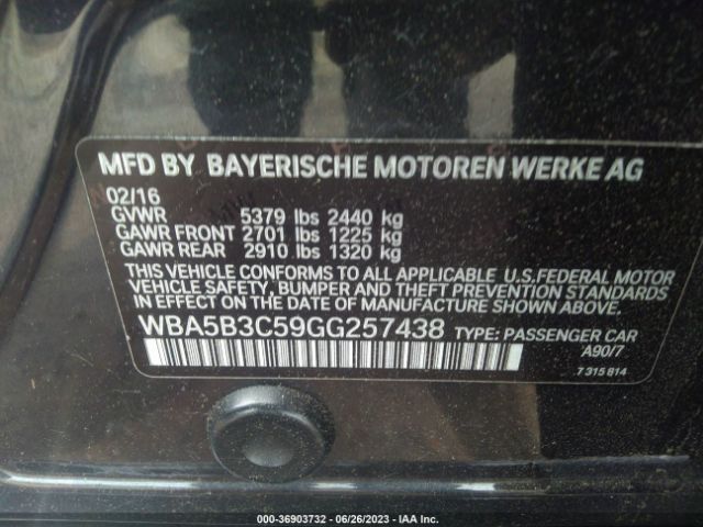 WBA5B3C59GG257438 BMW 5 Series 535i Xdrive