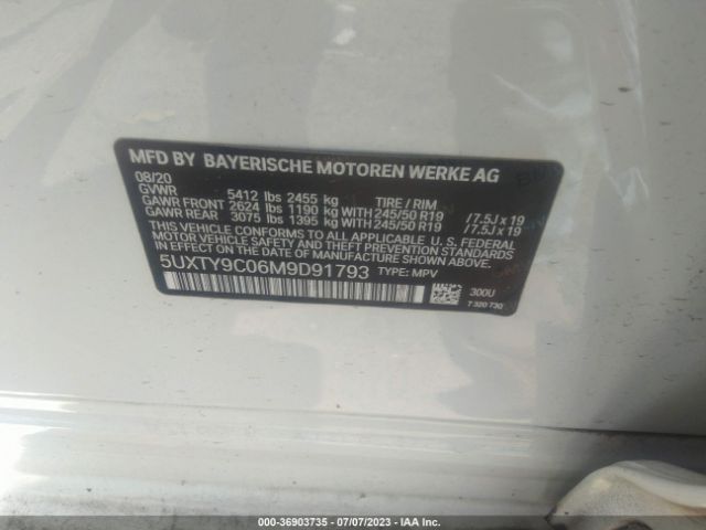 5UXTY9C06M9D91793 BMW X3 M40i