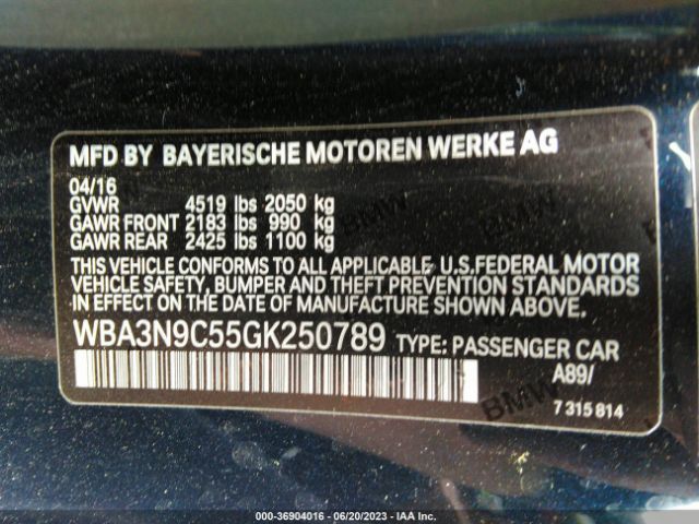 WBA3N9C55GK250789 BMW 4 Series 428i Xdrive