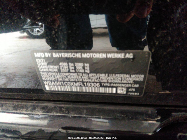 BMW 3 Series 330i 2021 WBA5R1C0XMFL19306 Image 9