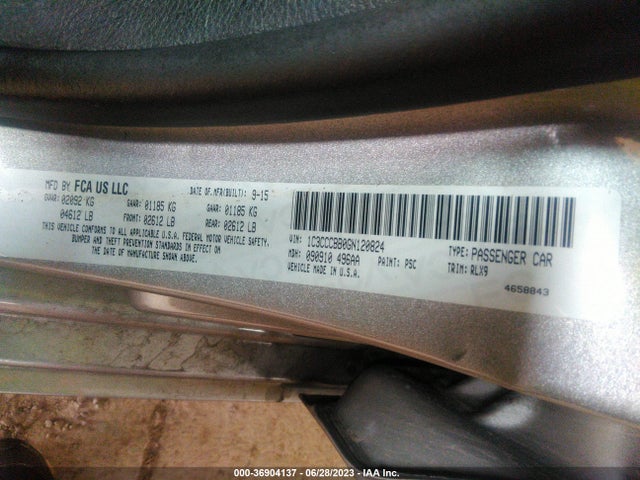 Chrysler 200 S 2016 1C3CCCBB0GN120824 Image 9