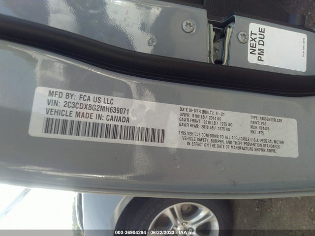Dodge Charger Sxt 2021 2C3CDXBG2MH639071 Image 9