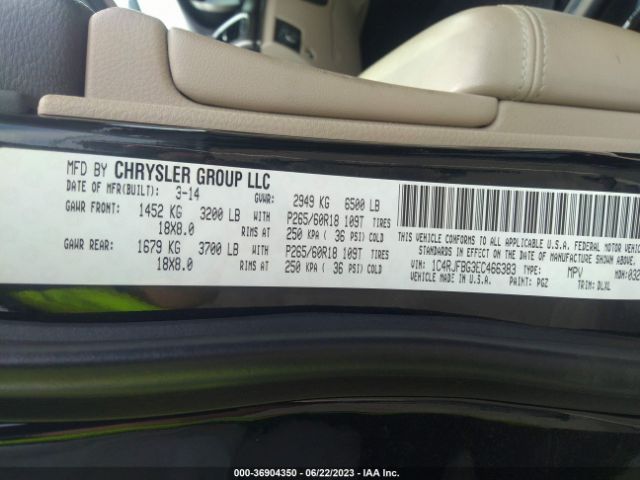 1C4RJFBG3EC466383 Jeep Grand Cherokee Limited