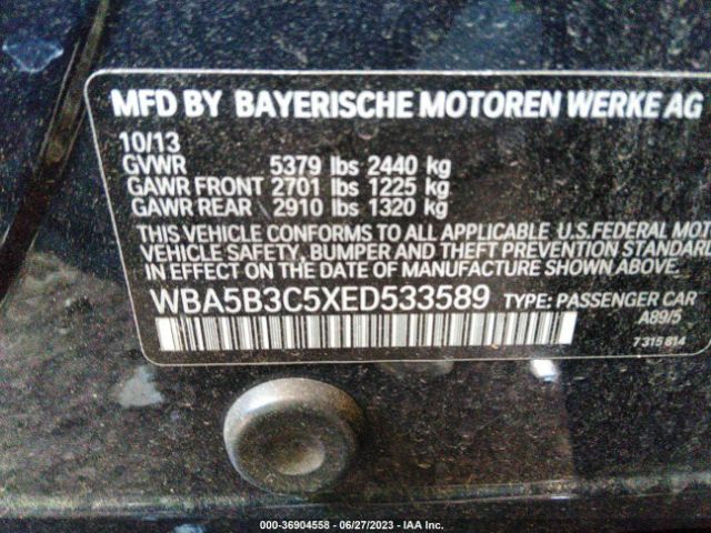 WBA5B3C5XED533589 BMW 5 Series 535i Xdrive