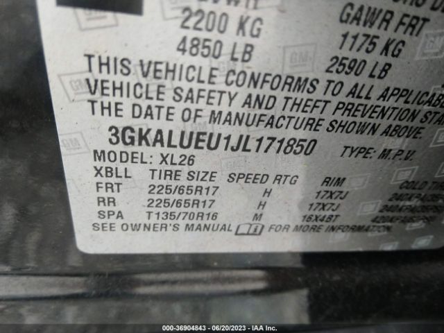 3GKALUEU1JL171850 GMC Terrain Sle Diesel