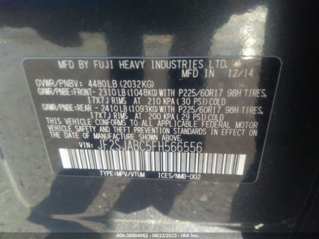 JF2SJABC5FH566556 Subaru Forester 2.5i