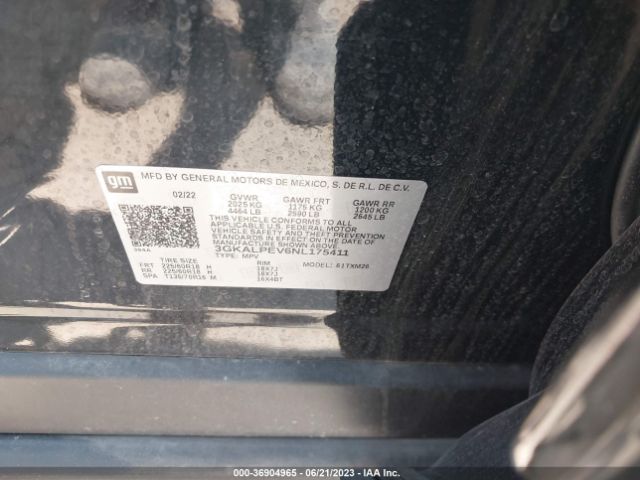 3GKALPEV6NL175411 GMC Terrain Slt
