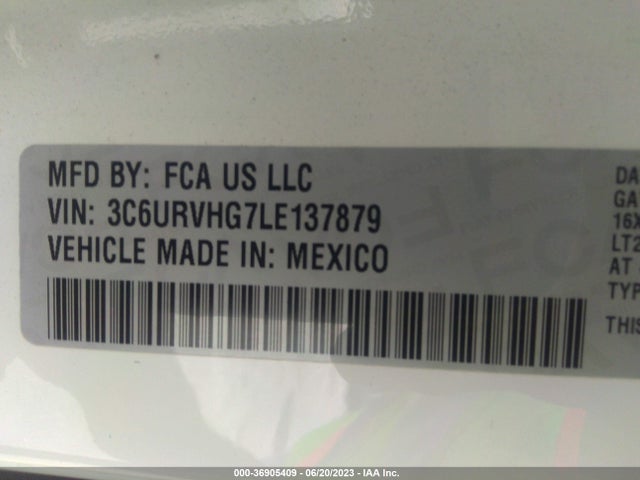 3C6URVHG7LE137879 RAM Promaster Cargo Van