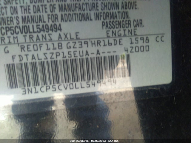 Nissan Kicks Sv Xtronic Cvt 2020 3N1CP5CV0LL549494 Image 9