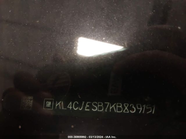 KL4CJESB7KB839151 Buick Encore Awd Preferred