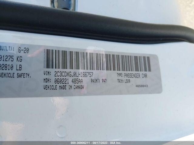 2C3CDXGJ0LH166757 Dodge Charger Scat Pack