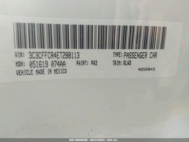 Fiat 500 1957 Edition 2014 3C3CFFCR4ET288113 Image 10