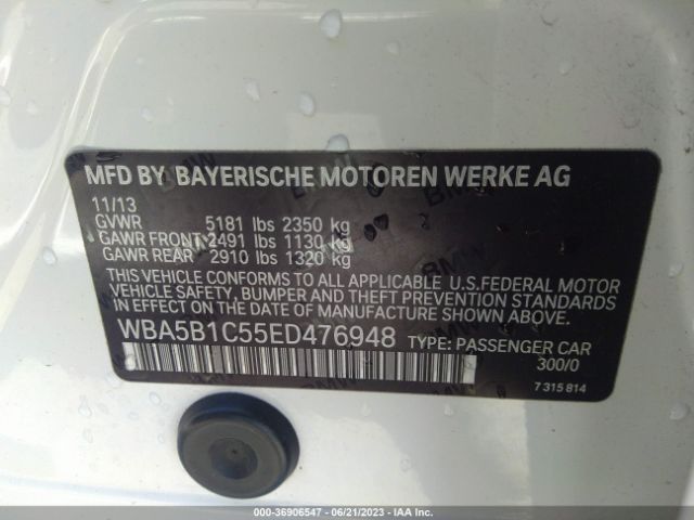 WBA5B1C55ED476948 BMW 5 Series 535i