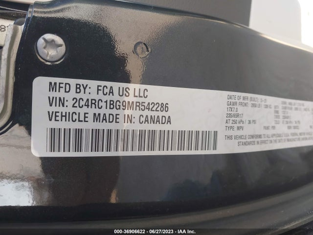 2C4RC1BG9MR542286 Chrysler Pacifica Touring L