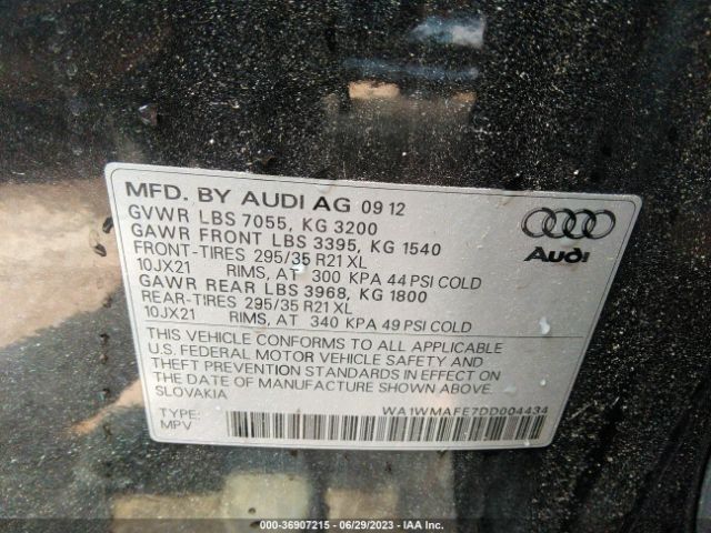 2013 AUDI Q7 WA1WMAFE7DD004434 Photo 8
