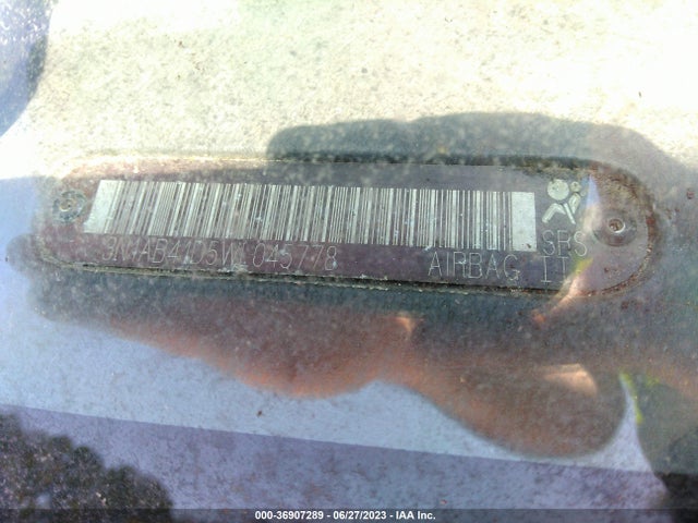 1998 NISSAN SENTRA XE/GXE VIN: 3N1AB41D5WL045778