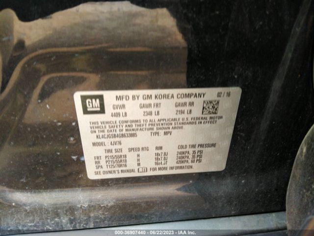 KL4CJGSB4GB633885 Buick Encore Leather