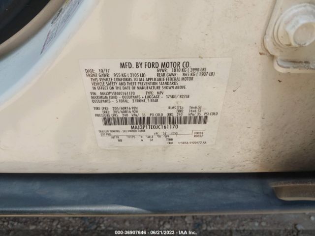 MAJ3P1TE0JC161170 Ford Ecosport Se