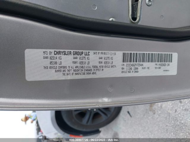 2C3CDXBG2FH725404 Dodge Charger Se