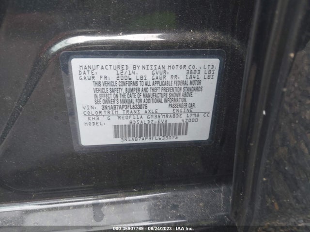 Nissan SENTRA SV 2015 3N1AB7AP3FL633075 Image 15