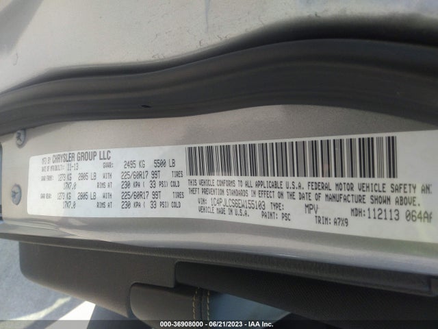 1C4PJLCS6EW155103 Jeep Cherokee Latitude