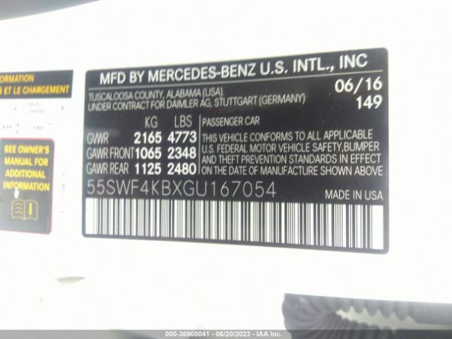 55SWF4KBXGU167054 Mercedes-Benz C 300 Sport 4matic/luxury 4matic/4matic