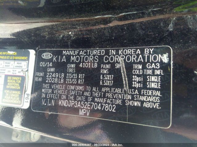 KNDJP3A52E7047802 KIA SOUL +