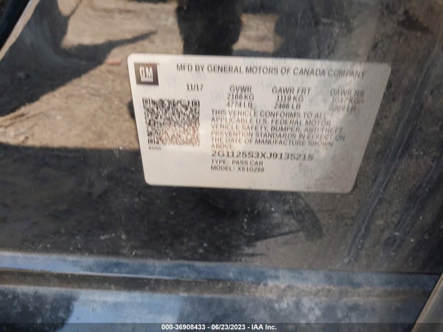 Chevrolet Impala Premier 2018 2G1125S3XJ9135215 Image 15
