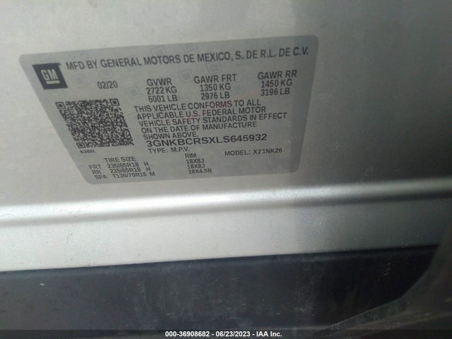 Chevrolet Blazer Lt 2020 3GNKBCRSXLS645932 Image 9