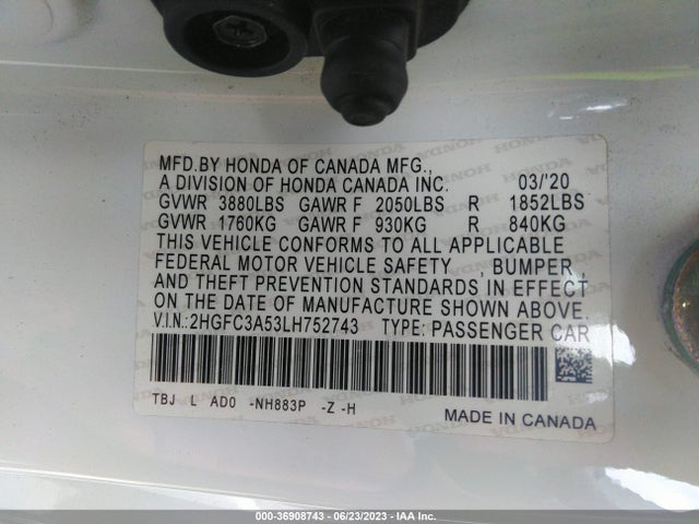 Honda CIVIC SI COUPE 2020 2HGFC3A53LH752743 Image 15