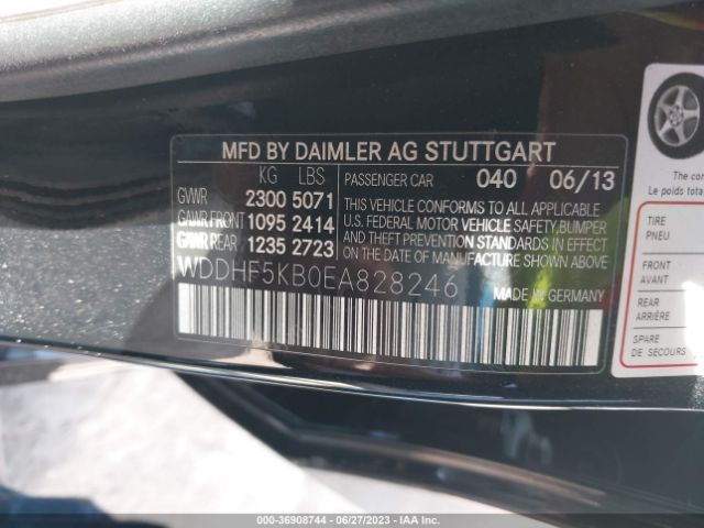 WDDHF5KB0EA828246 Mercedes-Benz E-class E 350