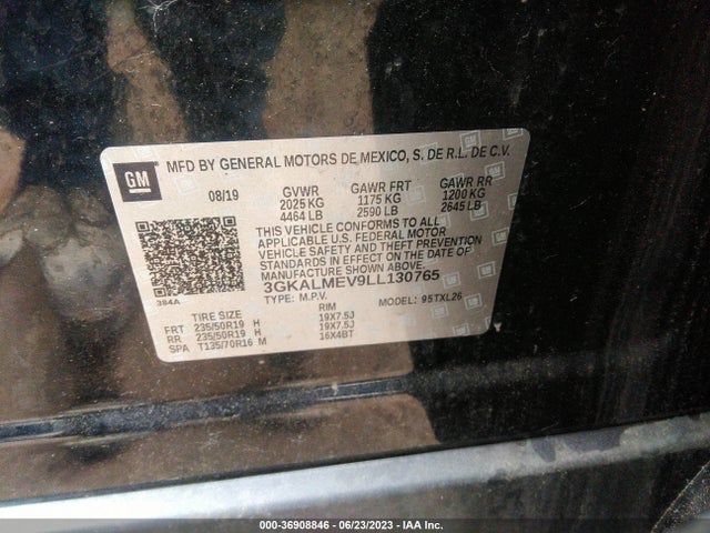 GMC Terrain Sle 2020 3GKALMEV9LL130765 Image 9