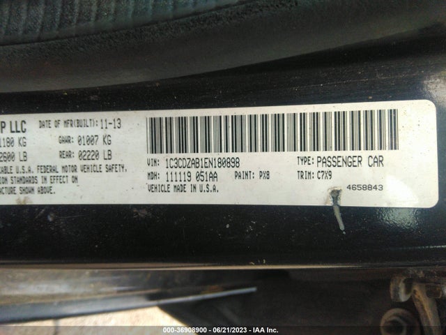 Dodge AVENGER SE 2014 1C3CDZAB1EN180898 Image 9