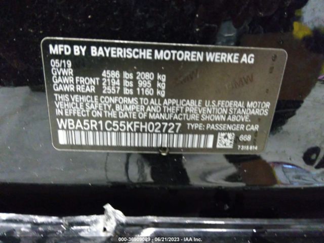 WBA5R1C55KFH02727 BMW 3 Series 330i