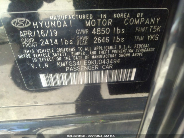 Genesis G70 3.3t 2019 KMTG34LE9KU043494 Image 10