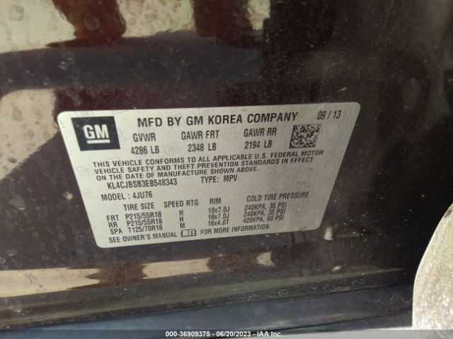 KL4CJBSB3EB548343 Buick Encore Convenience