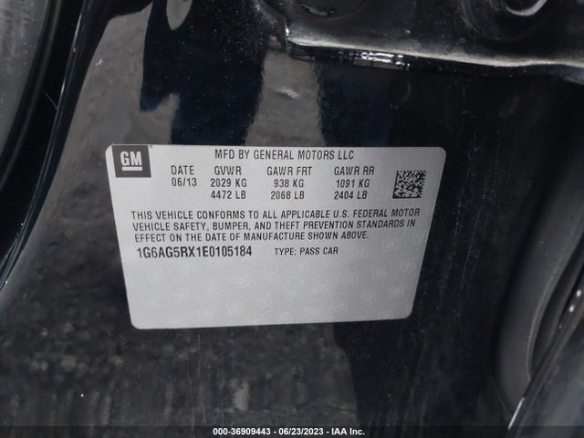 1G6AG5RX1E0105184 Cadillac Ats Standard Awd