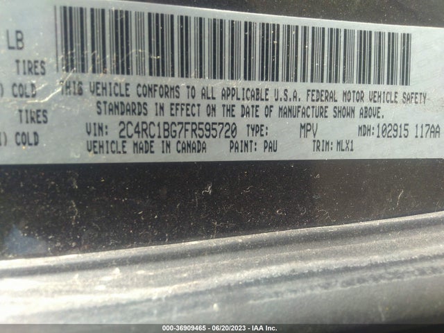 2C4RC1BG7FR595720 Chrysler Town & Country Touring