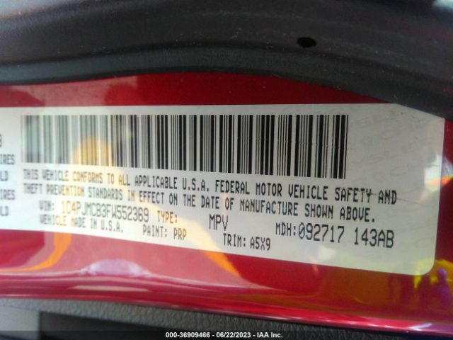 1C4PJMCB3FW552369 Jeep Cherokee Latitude