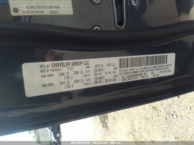 1C4NJDEBXED601985 Jeep Compass Latitude