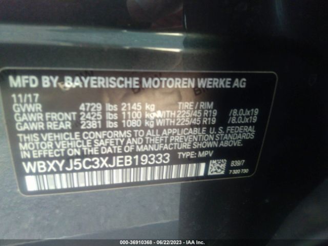 WBXYJ5C3XJEB19333 BMW X2 Xdrive28i