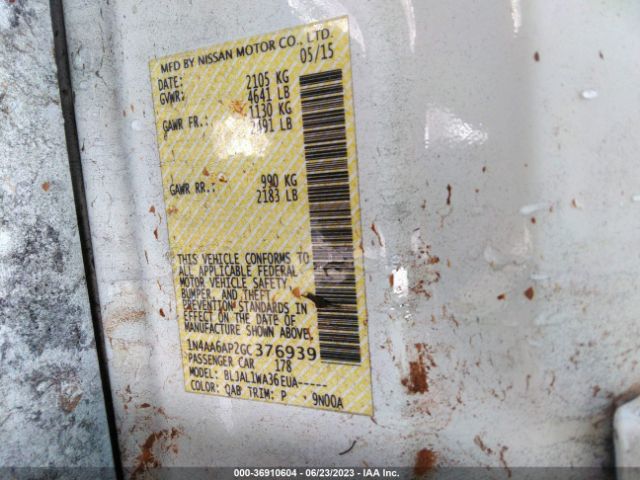1N4AA6AP2GC376939 Nissan Maxima 3.5 Sr