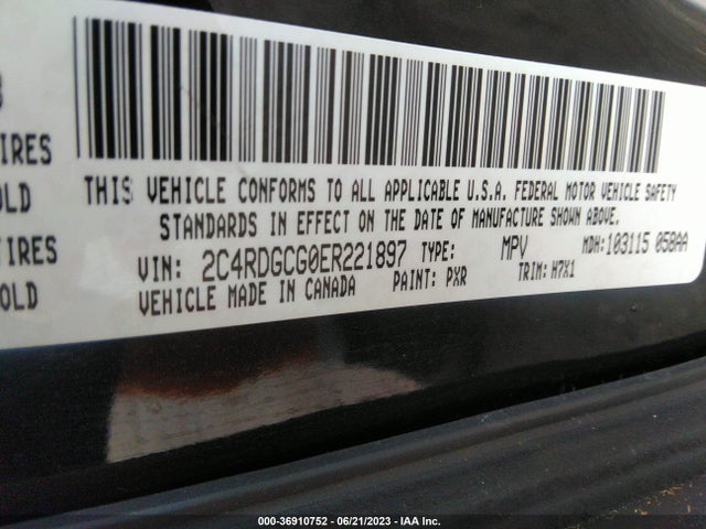 Dodge Grand Caravan Sxt 2014 2C4RDGCG0ER221897 Image 9