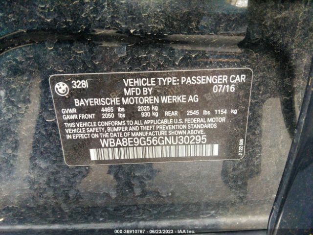 WBA8E9G56GNU30295 BMW 3 Series 328i