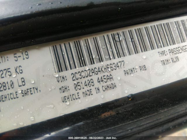 2C3CDZAG4KH663477 Dodge Challenger Sxt