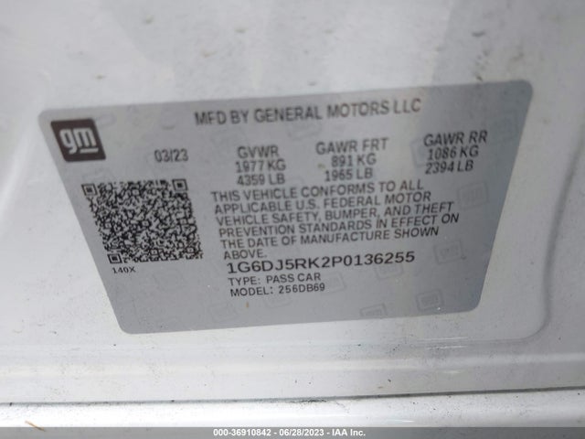 2023 Cadillac CT4, VIN: 1G6DJ5RK2P0136255
