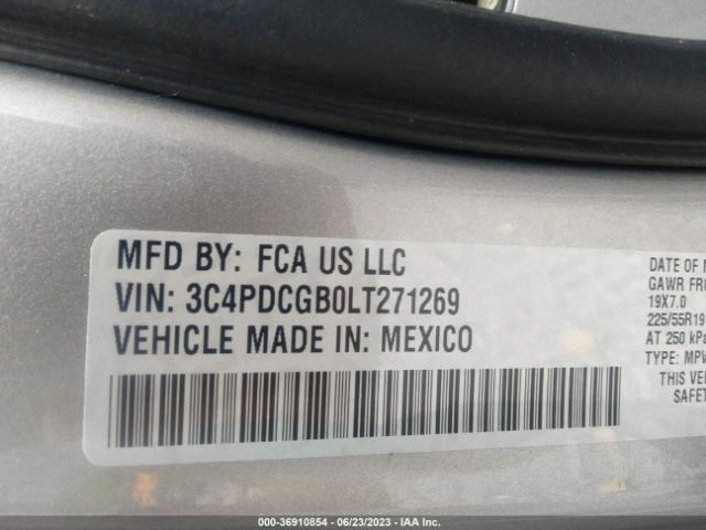 3C4PDCGB0LT271269 Dodge Journey Crossroad