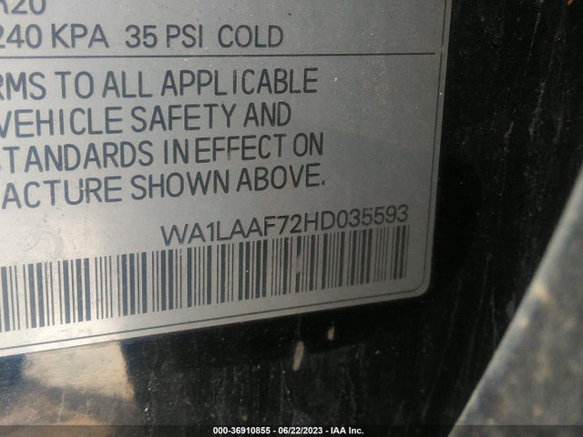 WA1LAAF72HD035593 Audi Q7 Premium Plus