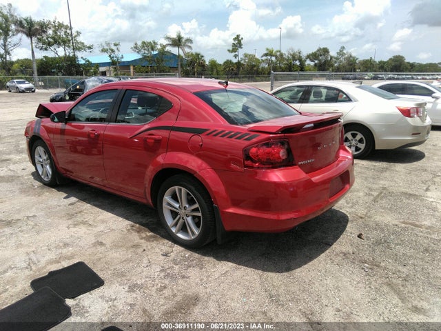 2013 DODGE AVENGER SE V6 VIN: 1C3CDZAG3DN531501